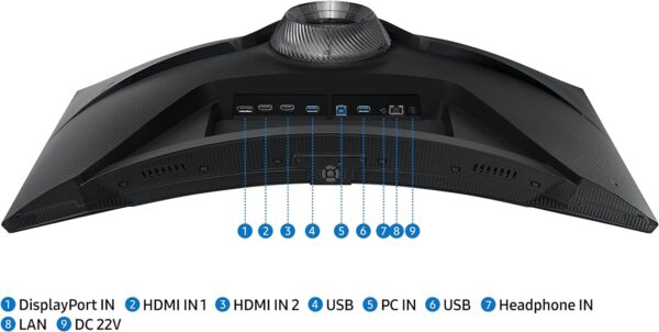 SAMSUNG 27" Odyssey QHD G65B Curved Gaming Monitor, 240Hz, 1ms, HDR600 - Image 8