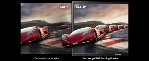 SAMSUNG 24-Inch CRG5 144Hz Curved Gaming Monitor (LC24RG50FQNXZA) - Image 9
