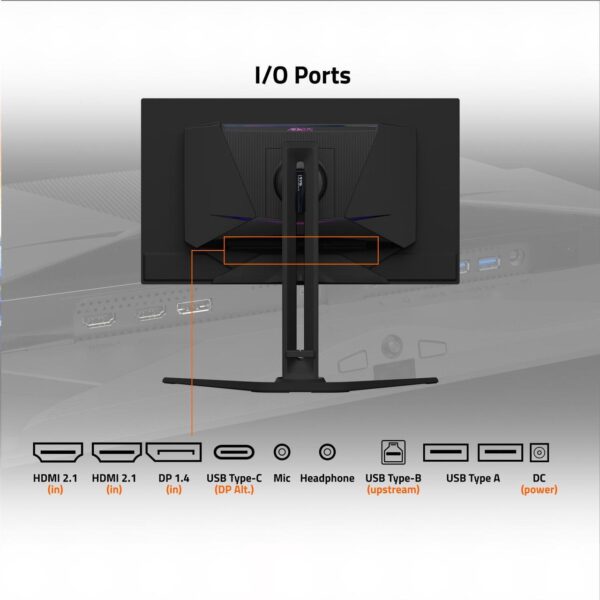 GIGABYTE - AORUS FO32U2 32" QD 4kOLED 240Hz Gaming Monitor 3840x2160 - Image 4
