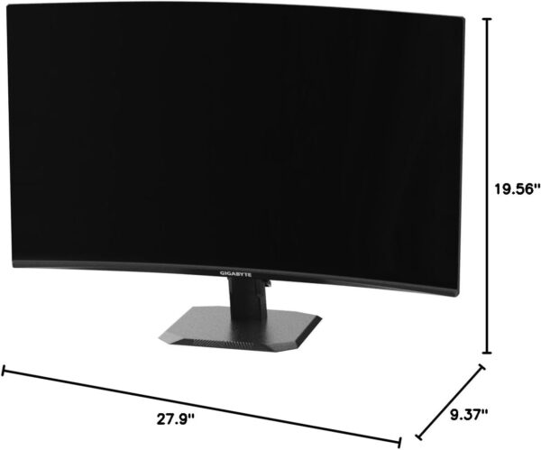 GIGABYTE GS32QC 31.5" 165Hz 1440P Curved Gaming Monitor 109% sRGB - Image 5