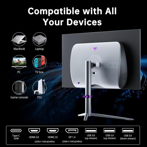 KTC 27-inch OLED Gaming Monitor | QHD 2560x1440P | 240Hz HDR400 - Image 5