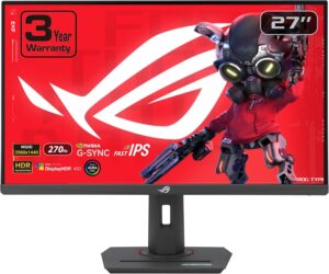 ASUS ROG Strix 27” 1440P USB-C HDR Gaming Monitor, (2560x1440), 270Hz