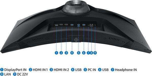 SAMSUNG 27" Odyssey QHD G65B Curved Gaming Monitor, 240Hz, HDR600 - Image 5