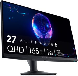 Alienware AW2724DM Gaming Monitor - 27" QHD 180Hz w Overclock, AMD FreeSync Premium Pro, NVIDIA G-SYNC