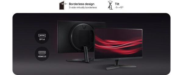 LG 24GS60F-B Ultragear 24-inch IPS Gaming Monitor FHD 180H 1ms - Image 3