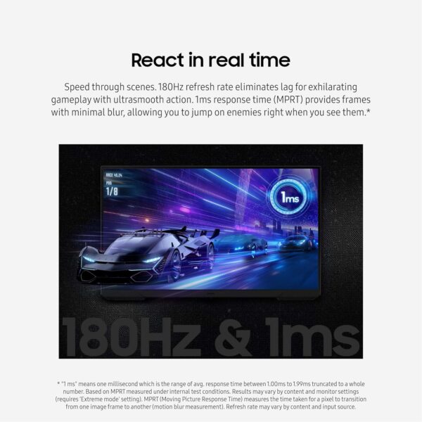 SAMSUNG 24-Inch Odyssey G3 (G30D) FHD Gaming Monitor, 1ms, 180Hz - Image 10