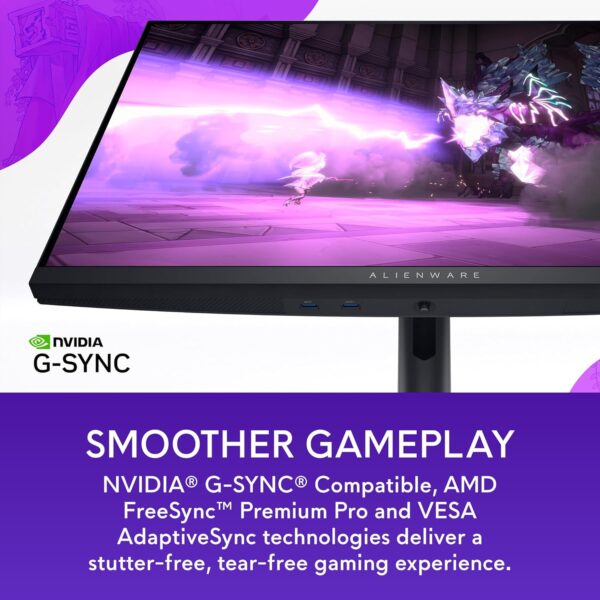 Alienware AW2724DM Gaming Monitor - 27" QHD 180Hz w Overclock, AMD FreeSync Premium Pro, NVIDIA G-SYNC - Image 11