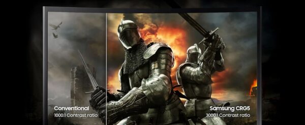 SAMSUNG 24-Inch CRG5 144Hz Curved Gaming Monitor (LC24RG50FQNXZA) - Image 10