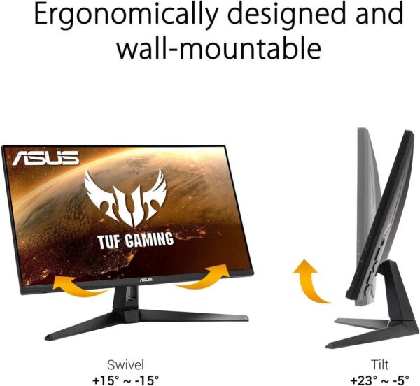 ASUS TUF Gaming VG279Q1A 27” Gaming Monitor, 1080P Full HD, 165Hz (Supports 144Hz), IPS - Image 5