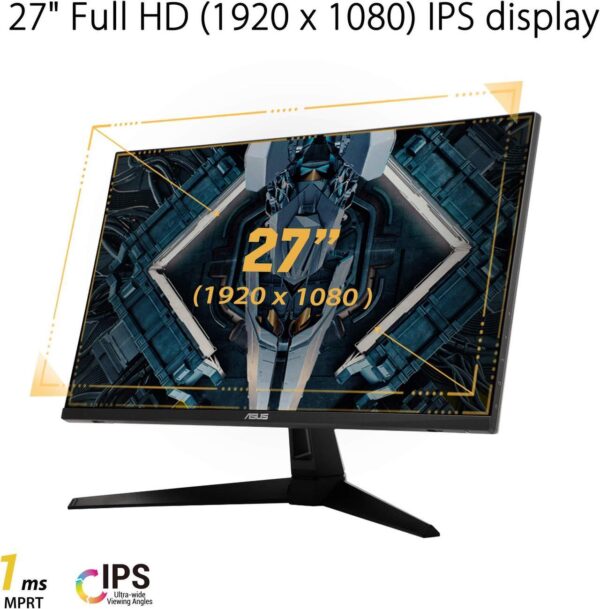 ASUS TUF Gaming VG279Q1A 27” Gaming Monitor, 1080P Full HD, 165Hz (Supports 144Hz), IPS - Image 2