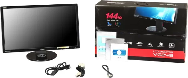 ASUS VG248 24″ Full HD 1920 x 1080 0.5ms (GTG) 165Hz DVI-D HDMI